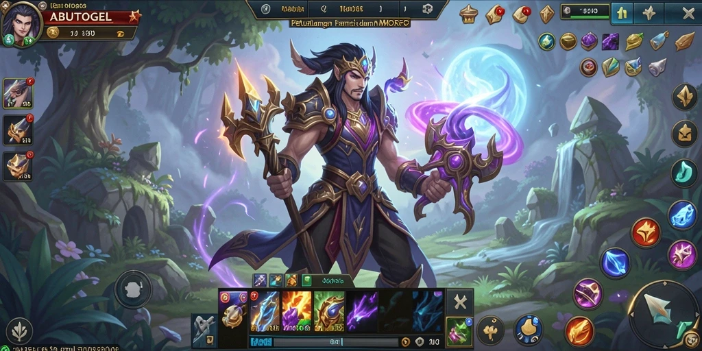 Tampilan gameplay menakjubkan dari ABUTOGEL dalam MMORPG.