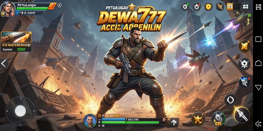 Screenshot gameplay DEWA777 yang menampilkan aksi mendebarkan.