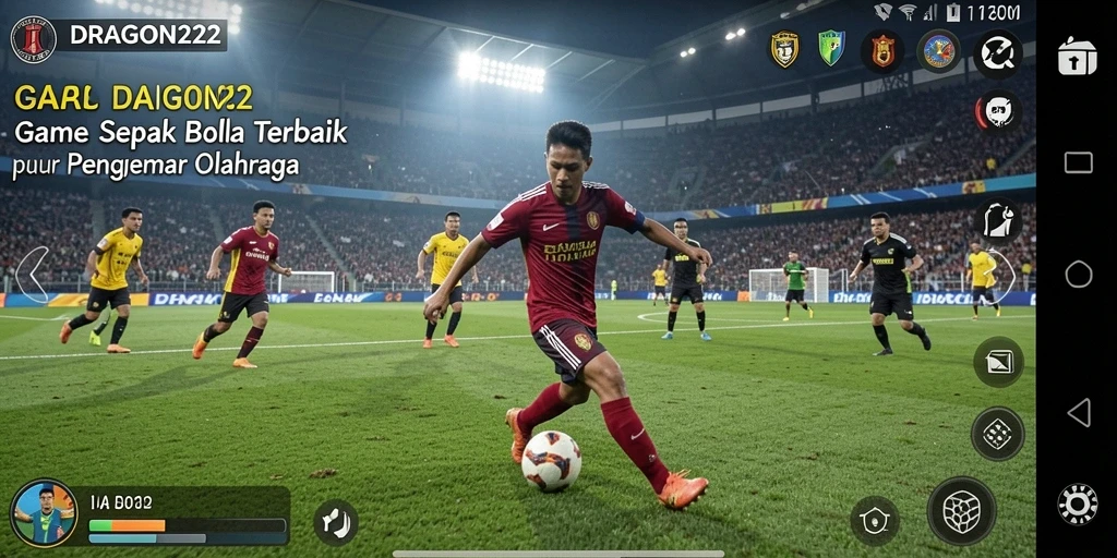 Gameplay seru DRAGON222 dengan aksi sepak bola yang mendebarkan.