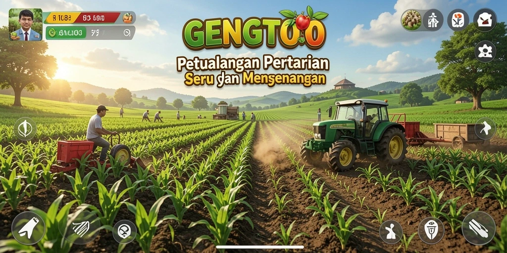 Tampilan seru gameplay pertanian di GENGTOTO.