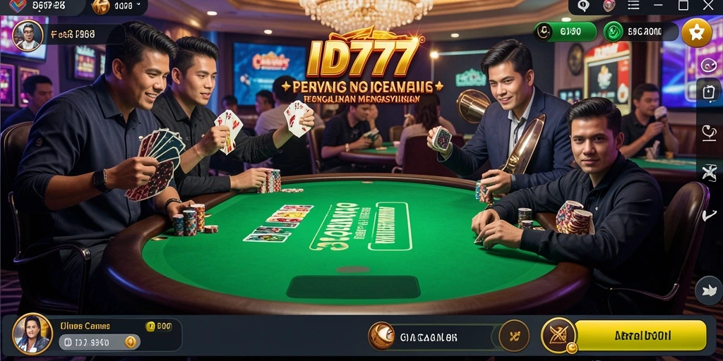 Tampilan gameplay menegangkan di aplikasi Live Casino ID777.