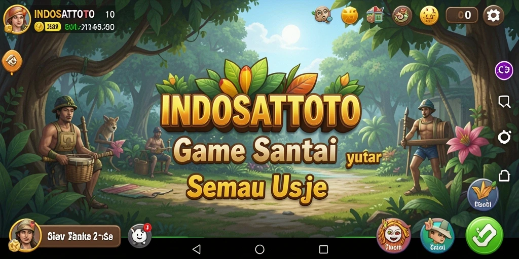 Tampilan gameplay seru dari INDOSATTOTO yang penuh warna.