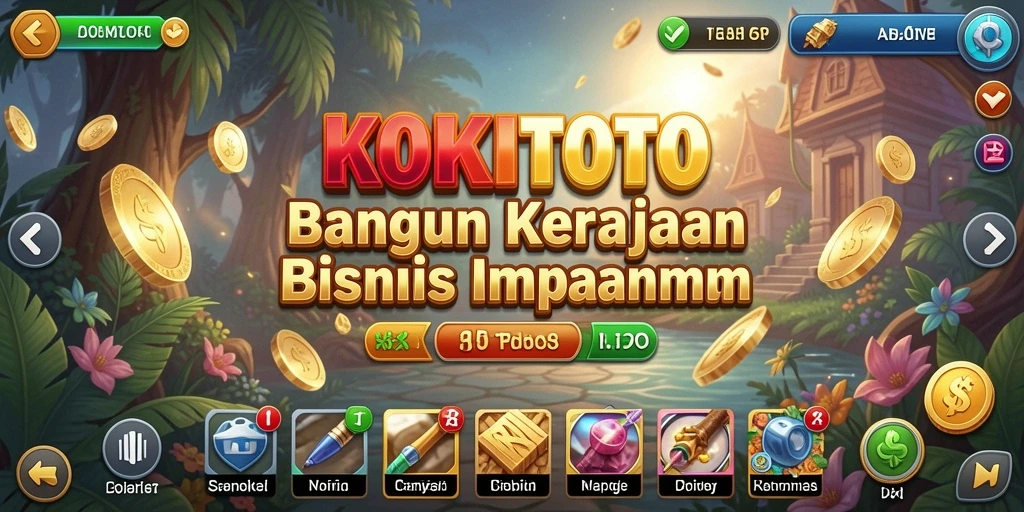 Tampilan menarik gameplay KOKITOTO dengan elemen Tycoon.