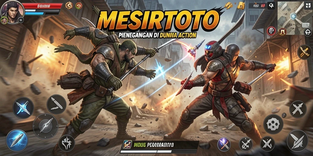 Tangkapan layar gameplay <strong>MESIRTOTO</strong> yang memperlihatkan pertempuran mendebarkan.