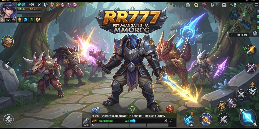 Tampilan menakjubkan dari gameplay MMORPG di RR777.