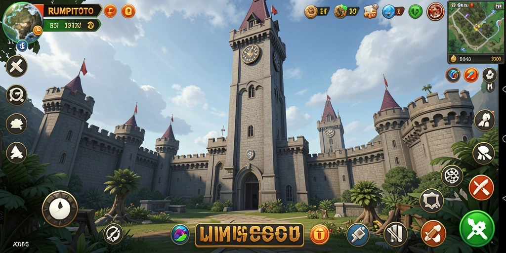 Gameplay seru dan menegangkan di RUMPITOTO dengan pertahanan menara.