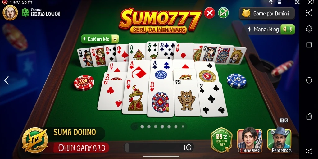 Tampilan gameplay SUMO777 yang seru dan mengasyikan pada permainan Domino.