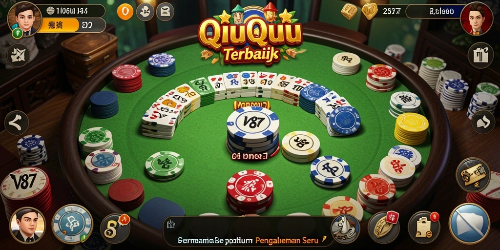 Screenshot utama menampilkan pengalaman seru bermain QiuQiu.