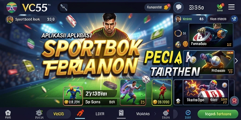 Tampilan menarik dari gameplay Sportsbook VC55 yang membuat taruhan lebih seru.