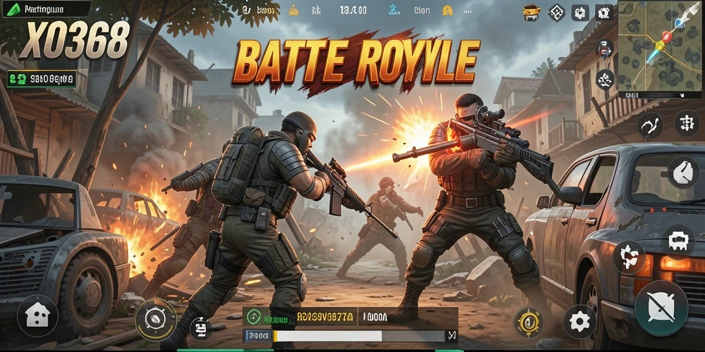 Screenshot menunjukkan intensitas pertempuran di arena XO368 dengan aksi seru.